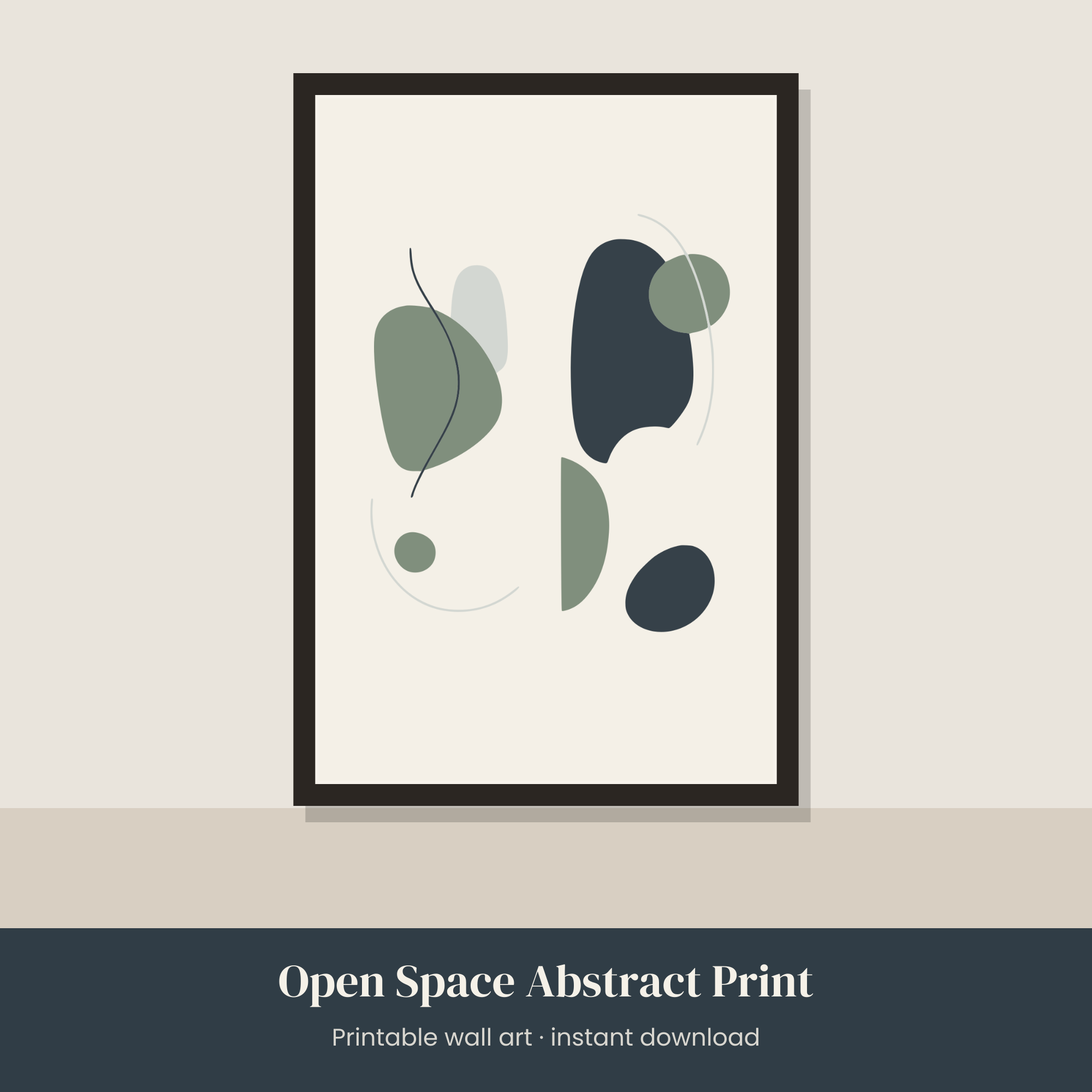Open Space Abstract Print