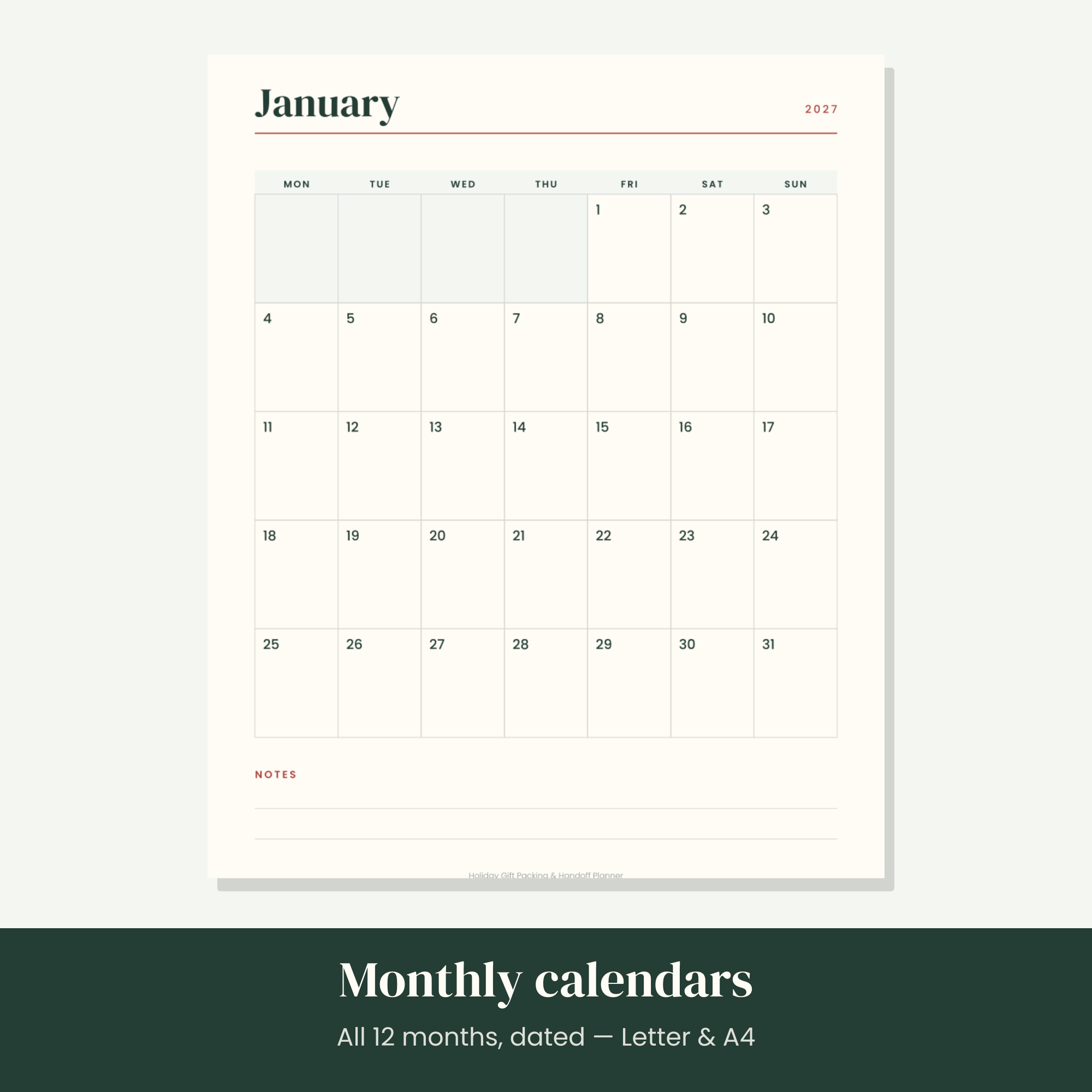 Holiday Gift Packing & Handoff Planner — image 2