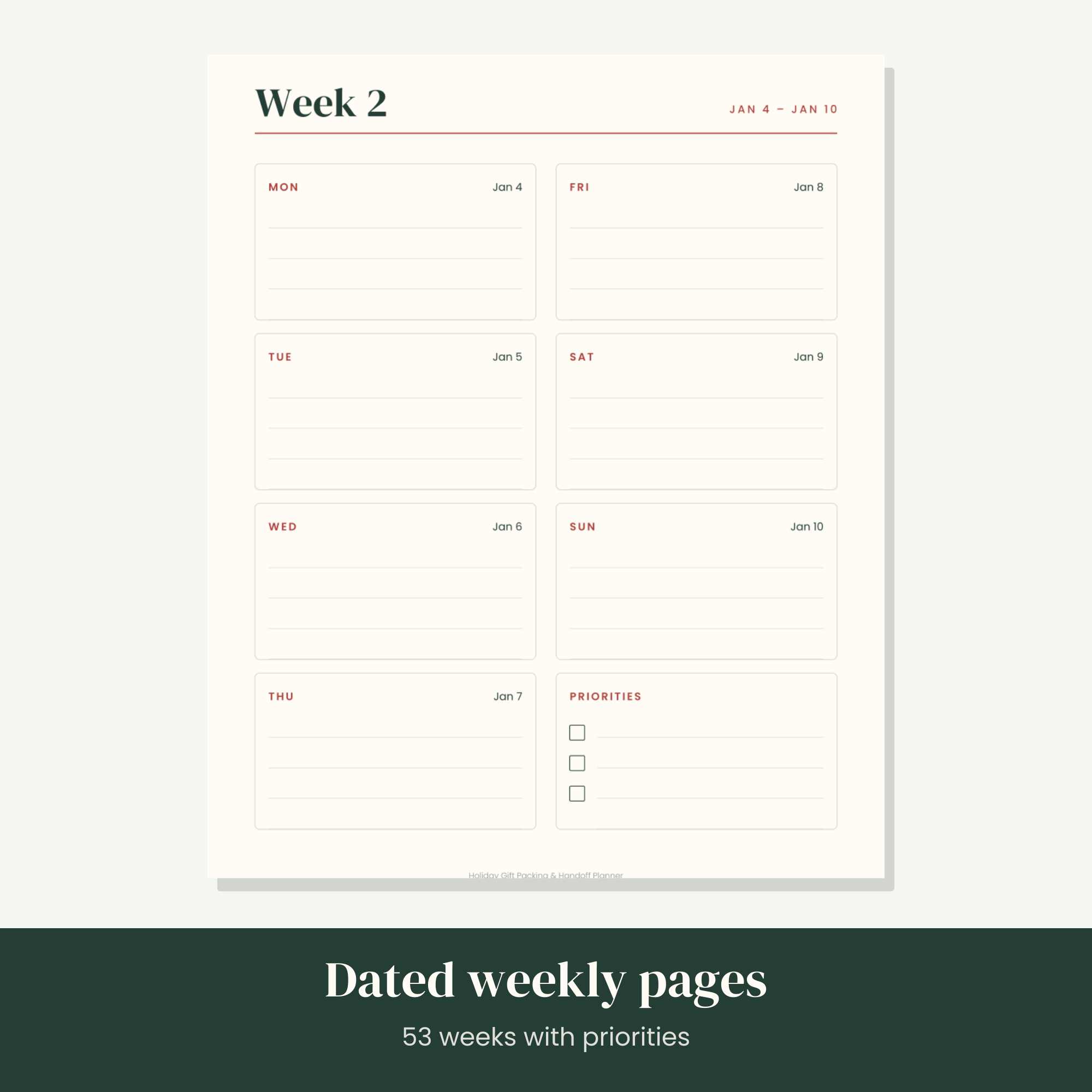 Holiday Gift Packing & Handoff Planner — image 3
