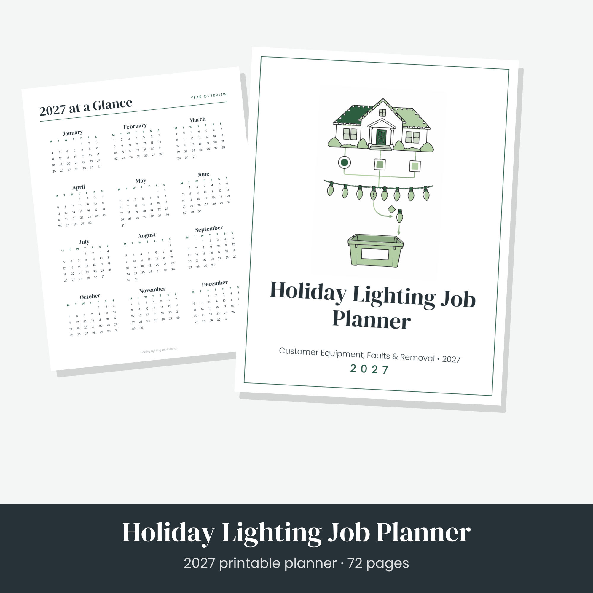 Holiday Lighting Job Planner