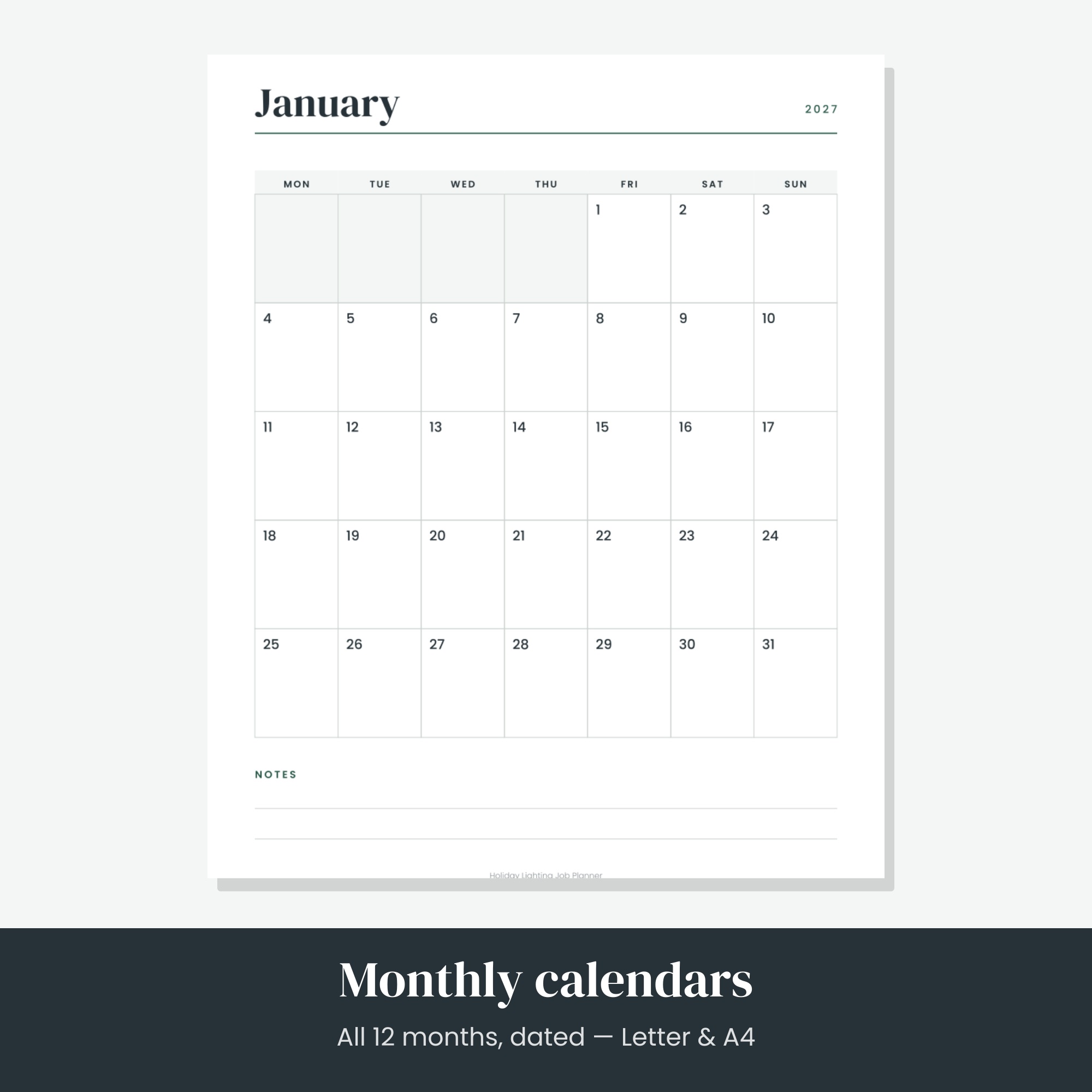Holiday Lighting Job Planner — image 2