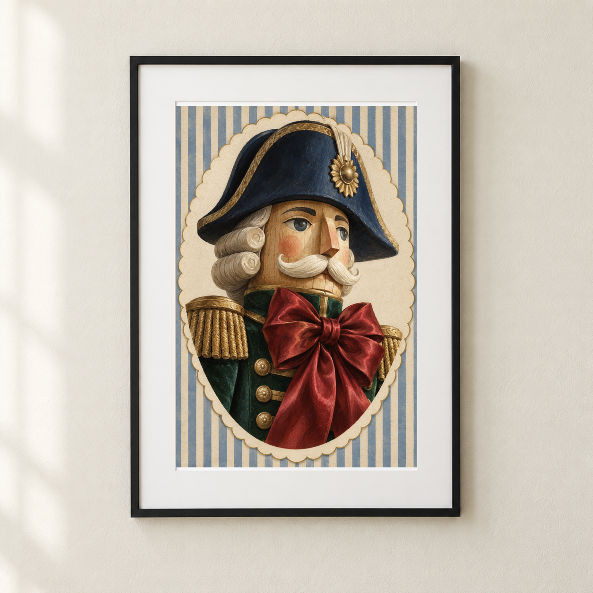 Preppy Holiday Sentry Art Print