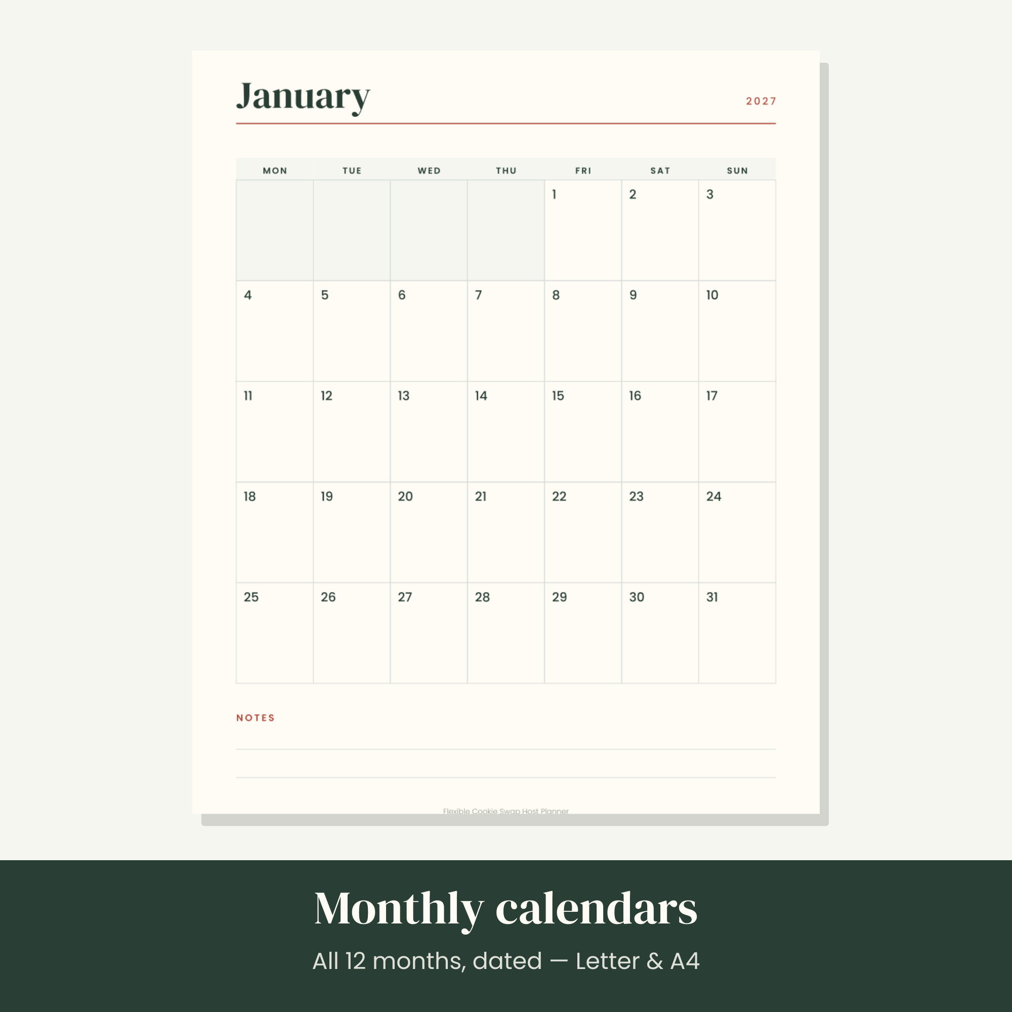 Flexible Cookie Swap Host Planner — image 2