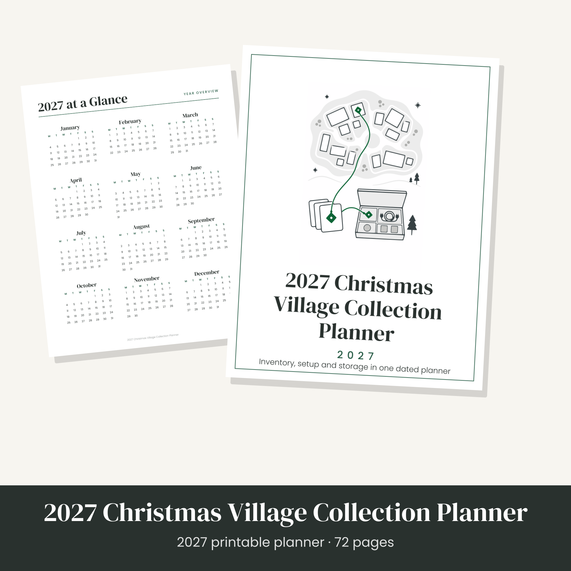 2027 Christmas Village Collection Planner