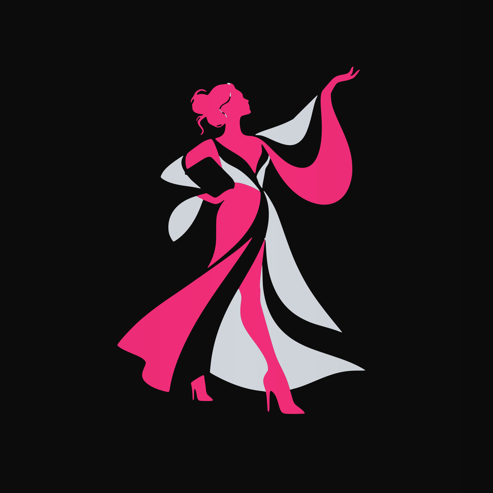 Pink Silhouette Graphic Tee — image 2