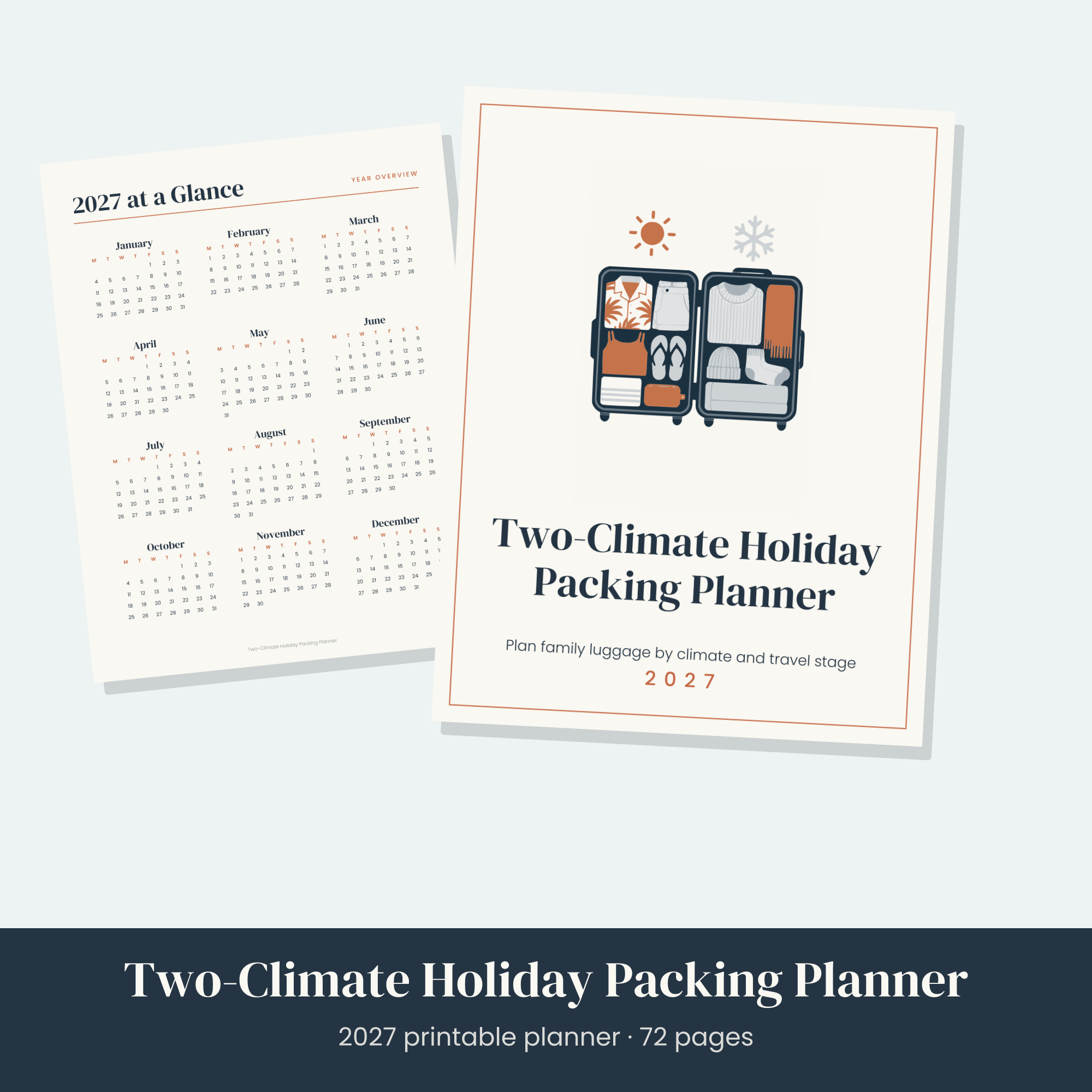 Two-Climate Holiday Packing Planner
