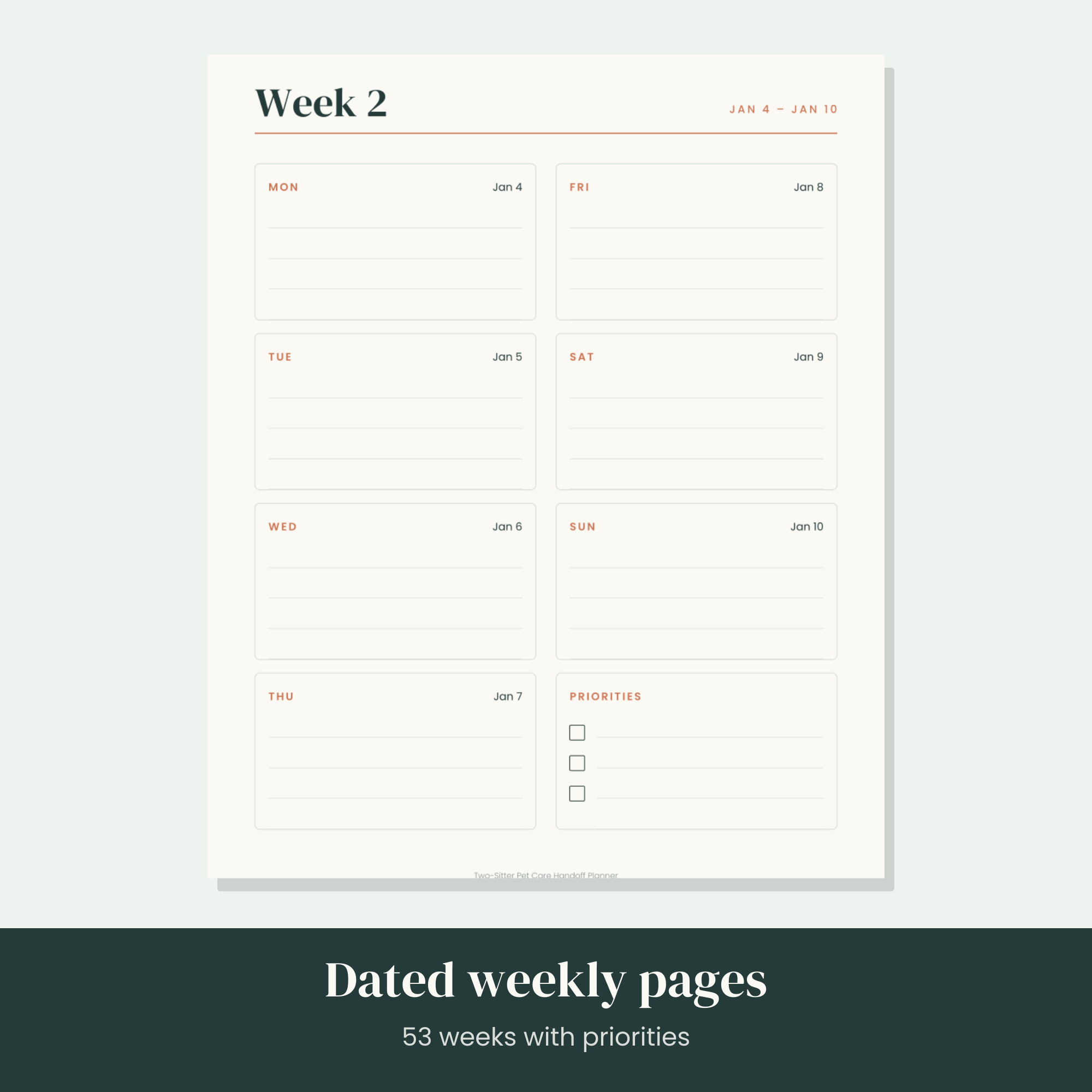 Two-Sitter Pet Care Handoff Planner — image 3
