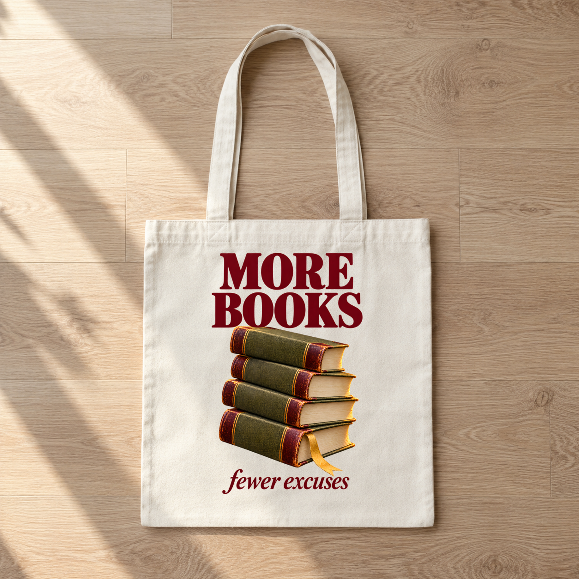 More Books, Fewer Excuses Tote