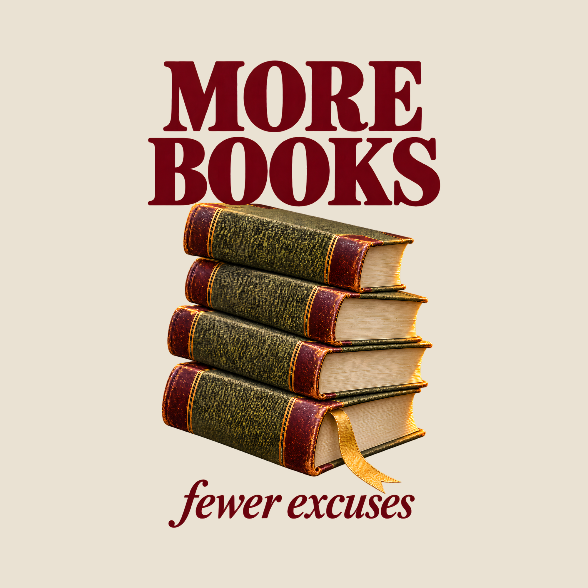 More Books, Fewer Excuses Tote — image 2
