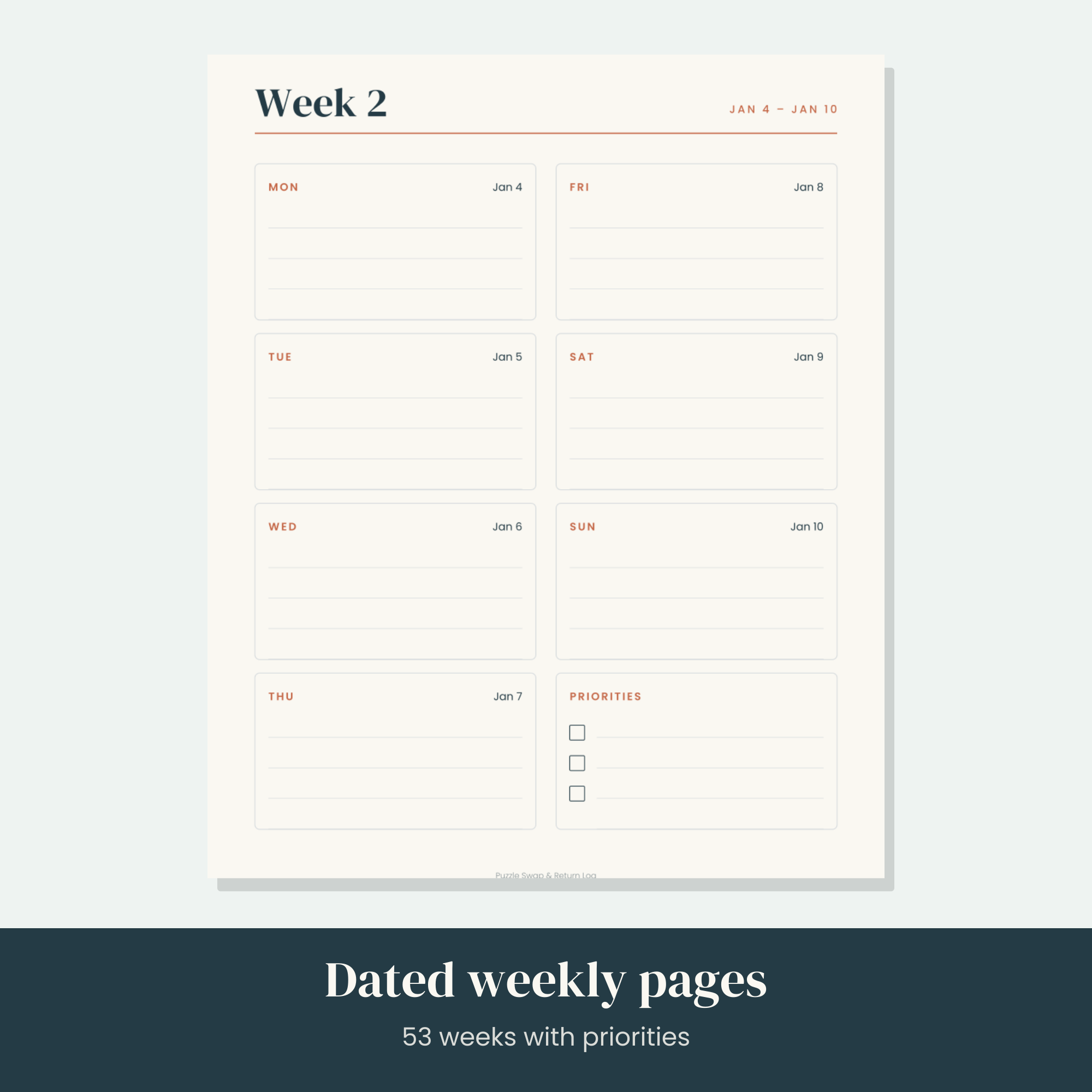 Puzzle Swap & Return Log — image 3