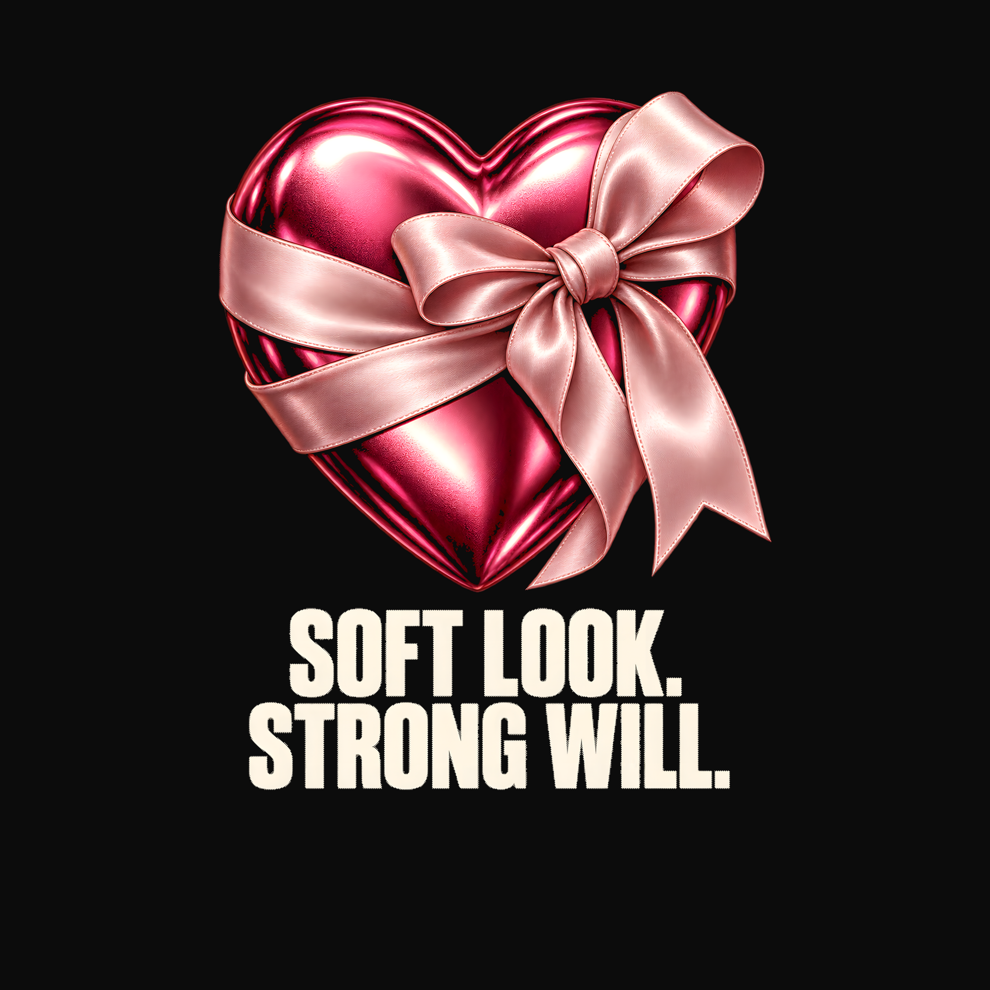 Pink Heart and Satin Ribbon T-Shirt — image 2